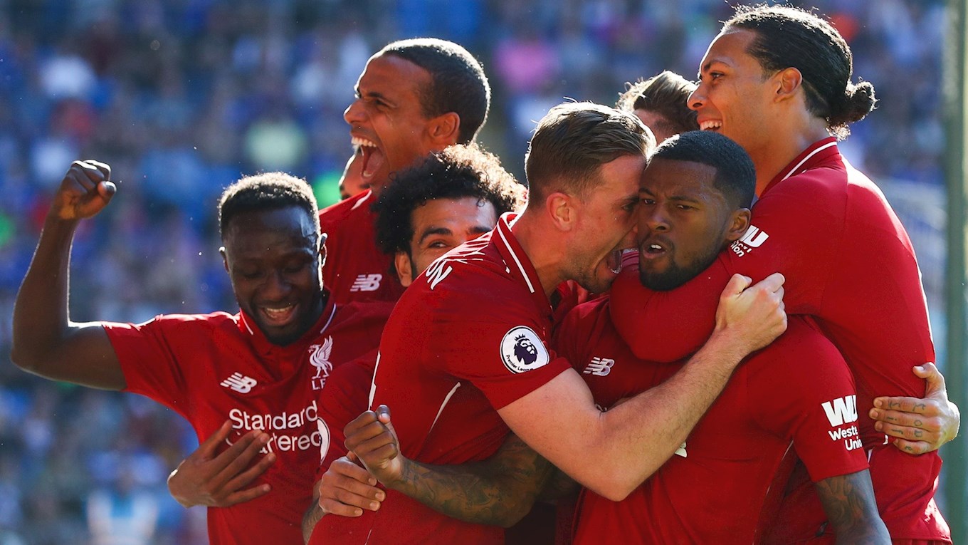 Liverpool FC Lift EPL 2019-20 Trophy at Anfield Shining 