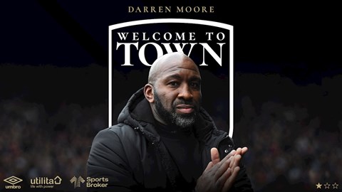 DARREN MOORE APPOINTED MANAGER